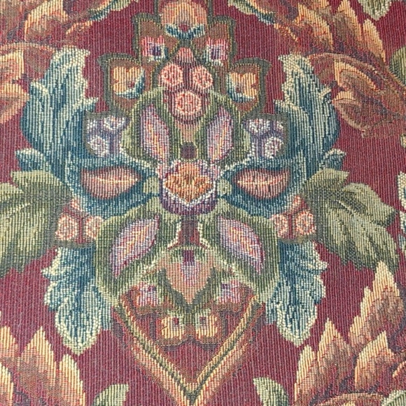 3 Matching Luxury Tapestry Valances Gold Cable Trim & Tassel Vintage 49"x 29.75" - Picture 4 of 7